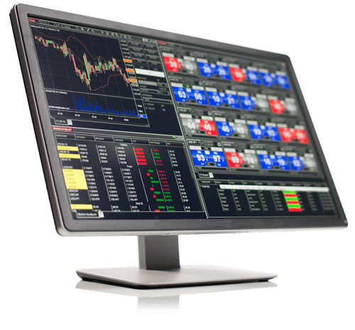 NinjaTrader trading platform displayed on a monitor
